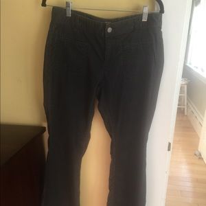 LOFT Charcoal Gray Corduroy Pants